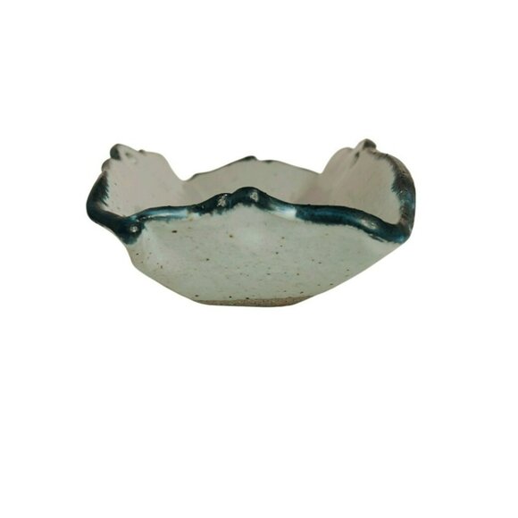 Springwood Stoneware Pottery Jim Ulmer Blue Gray Rectangular Dish Tray Vintage - Picture 5 of 10